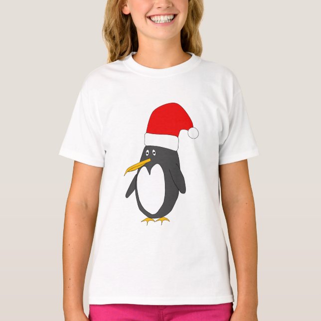 Moletom Hoodie do pinguim do papai noel (Frente)