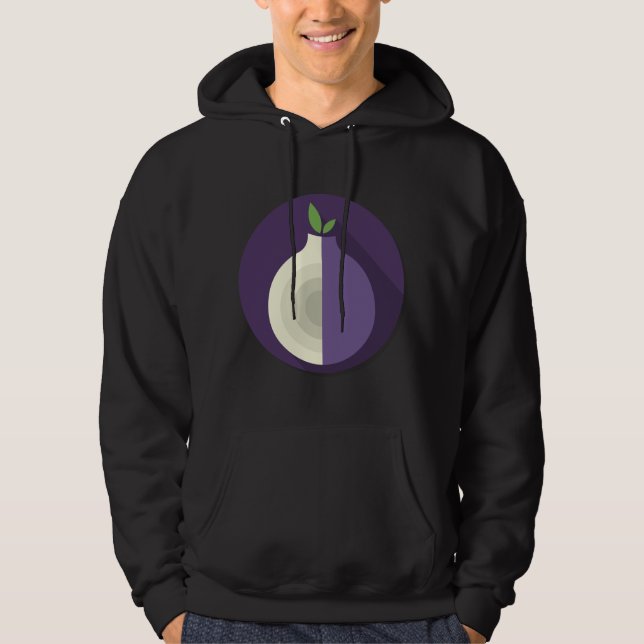 Moletom Hoodie do router da cebola do Tor (Frente)