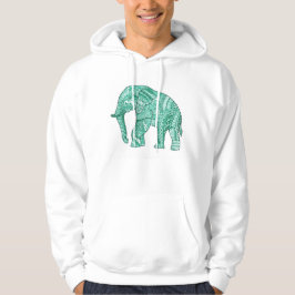Moletom Hoodie Elefante Padrão Masculina
