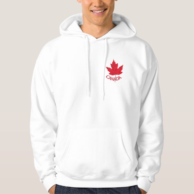 Moletom Hoodie encapuçado de Canadá da camisola da folha (Frente)