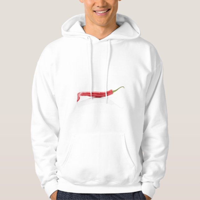 Moletom Hoodie encarnado do pimentão (Frente)