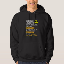 Moletom Hoodie Engraçado De Definição De Engenheiros Nucle