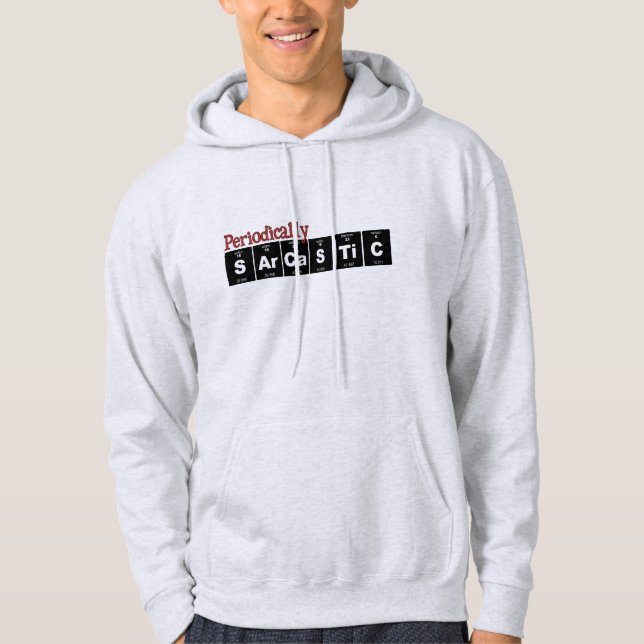 Moletom Hoodie engraçado do pulôver: Periòdicamente (Frente)