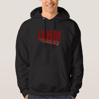 Moletom Hoodie frente e verso do logotipo de ILHM (escuro)