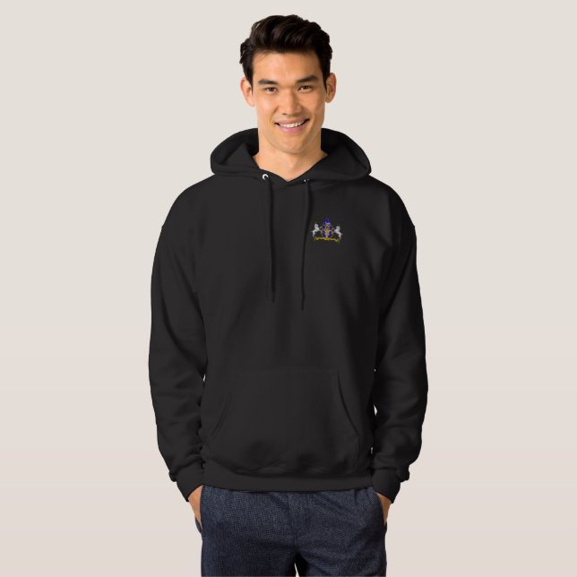 Moletom Hoodie GSW Preto (Frente Completa)