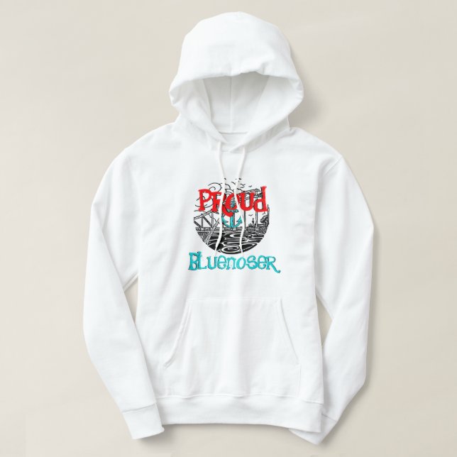 Moletom Hoodie Halifax Nova Scotia Orgulho Bluenoser (Frente do Design)