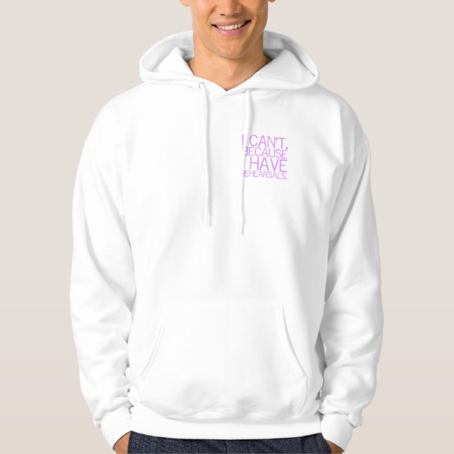 Moletom Hoodie leve dos ensaios (lavanda) (Frente)