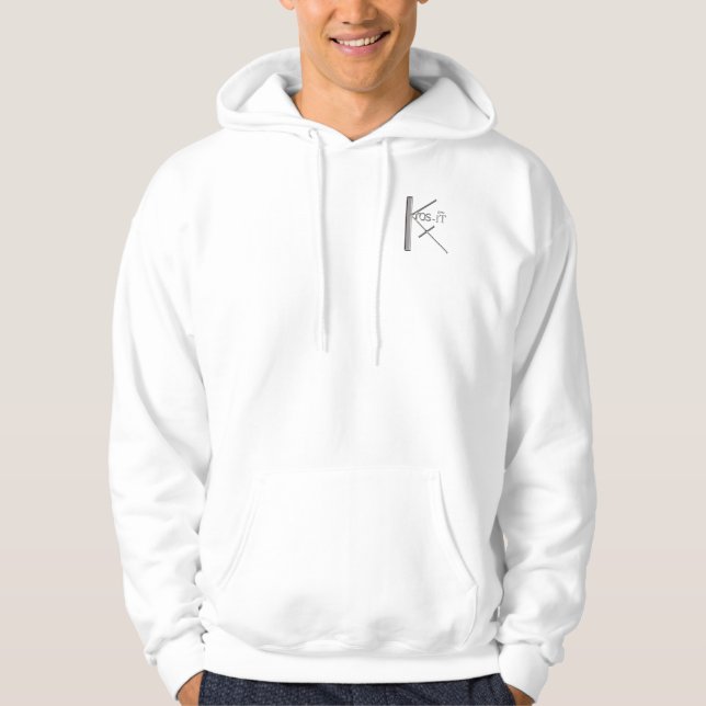 Moletom Hoodie Masculina com Logotipo Prata/Frente/Trás (Frente)