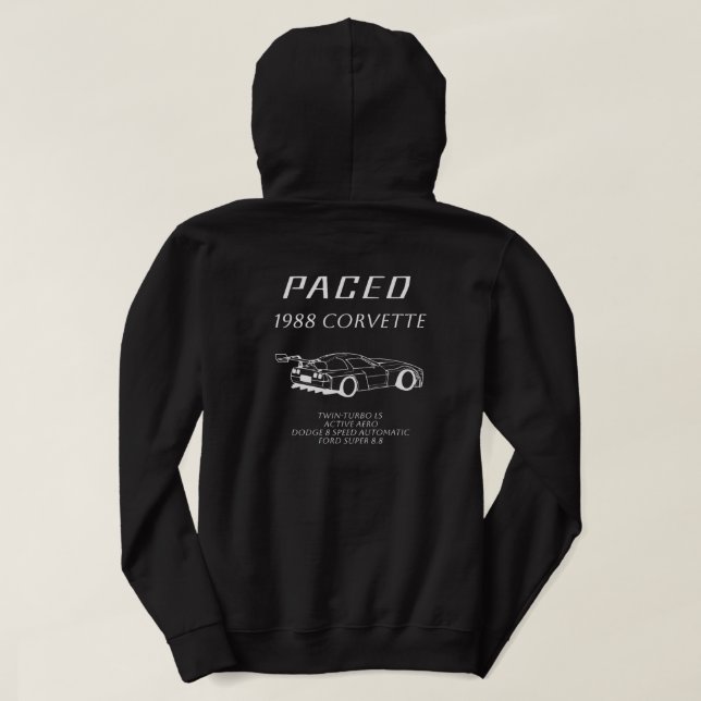 Moletom Hoodie original PACED (Preto) (Verso do Design)