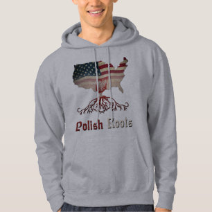 Moletom Hoodie polonês das raizes do americano