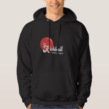 Hoodie Preto de Homens do Kickball SRQ