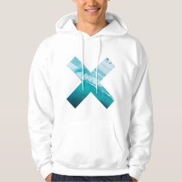 Moletom Hoodie simples da forma da lagoa azul tropical