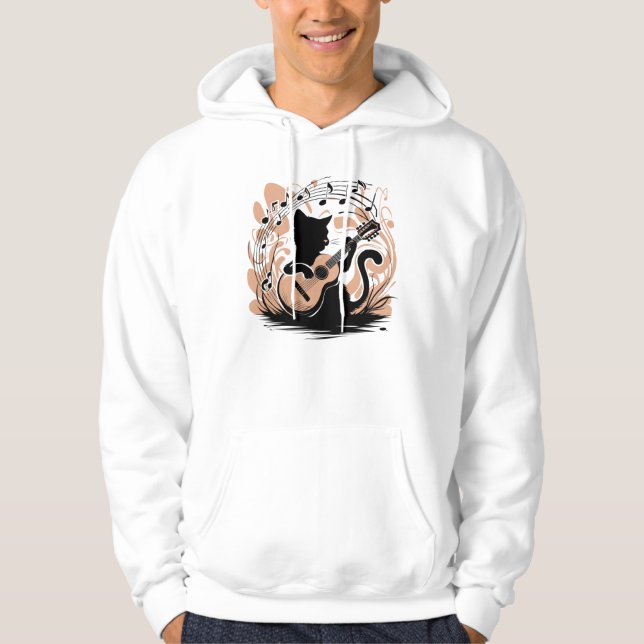 Moletom Hoodie, Sweatshirt - Black Cat (Frente)