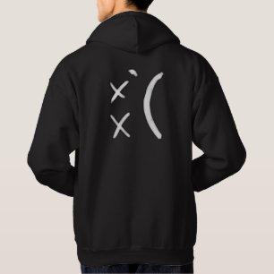 Moletom Hoodie triste da cara - preto