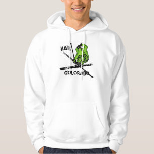 Moletom Hoodie verde de néon das caras do esquiador de