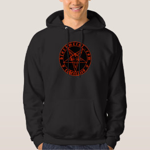 Moletom Hoodie vermelho de Baphomet