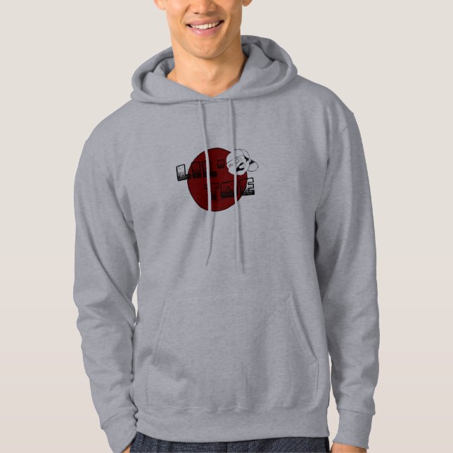 Moletom HOODIE VERMELHO do círculo do dedo do pé de Lil (Frente)