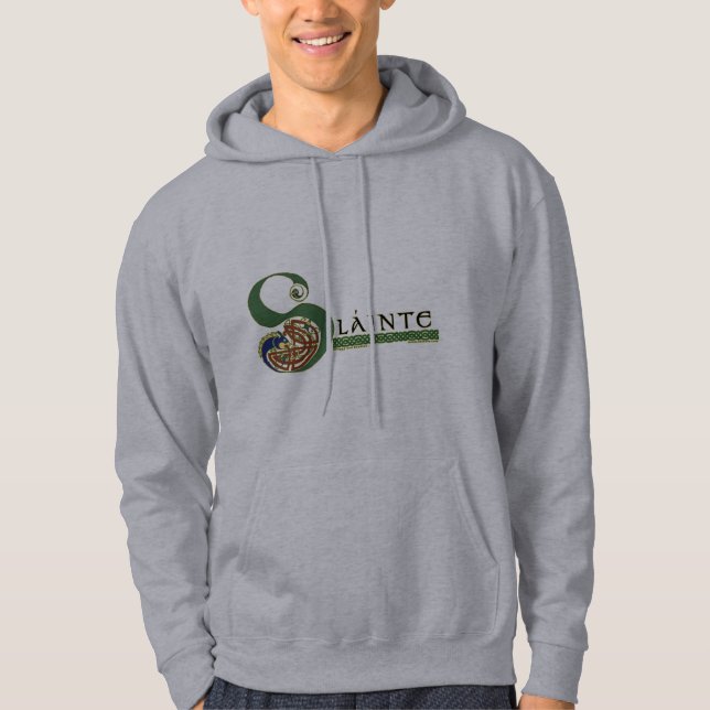 Moletom Hoodies celtas, Slainte design (Frente)