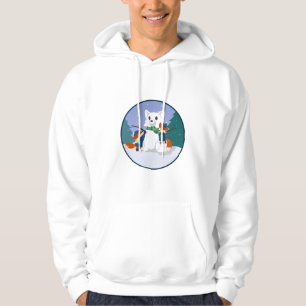 Moletom Hoodies do dia da neve de Kitsune