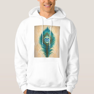 Moletom Hoody with Peacocks feather design