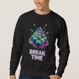 Moletom "Hora do Break" Cristal Geométrico Colorido de Bil