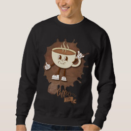 Moletom **Hora do Café – Xícara Sorridente e Vapor
