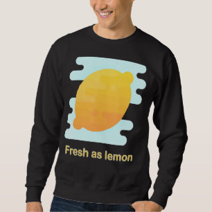 Moletom Horário de Verão de Padrão de Fruta de limão-cinto