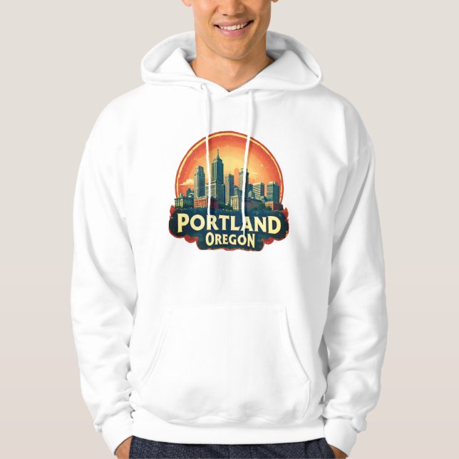 Moletom Horizonte de Portland Oregon (Frente)