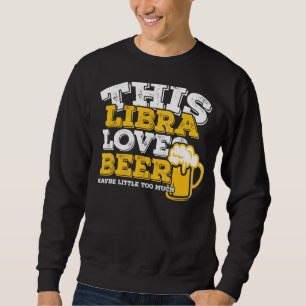 Moletom Horoscópio Libra Símbolo Zodíaco Ama Cerveja
