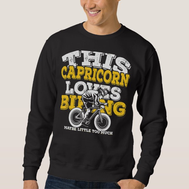 Moletom Horoscópio Sinal Zodiac Capricórnio Adora Biciclet (Frente)