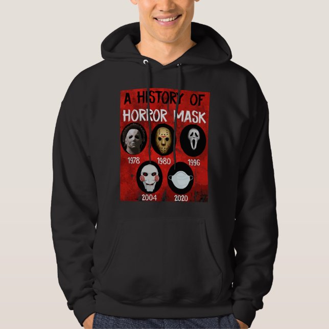 Moletom Horror masks history Halloween costumes (Frente)
