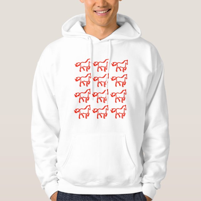 Moletom Horse Line Pattern Sweatshirt – Identity Statement (Frente)