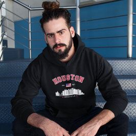 Moletom Houston Texas Modern Skyline Design