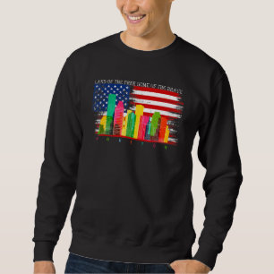 Moletom Houston Texas Watercolor Skyline Home State