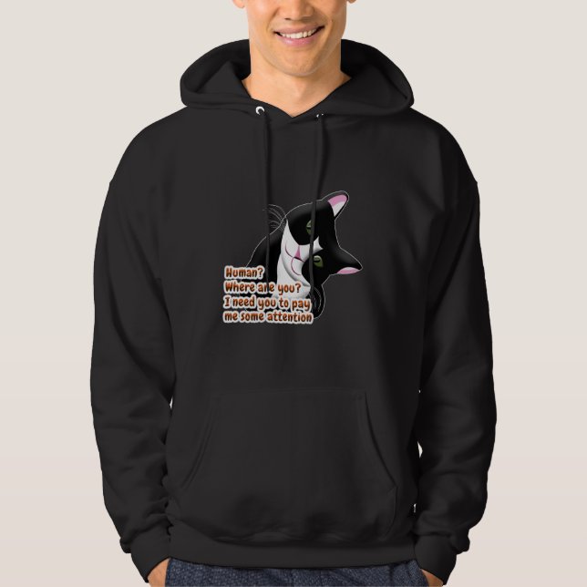 Moletom Humano? Onde você está? Gato (Frente)