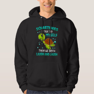 Moletom Humor Às vezes eu falo comigo mesmo e então nós do