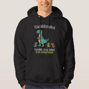 Moletom Humor de professor Teachersaurus com pequenos dino