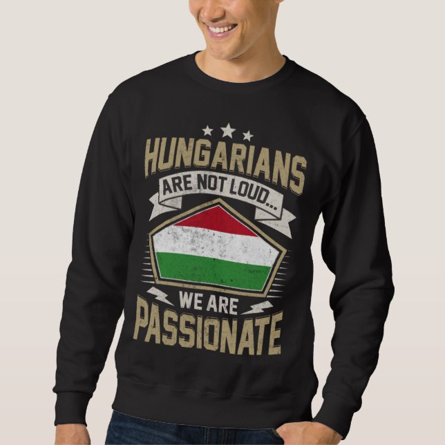 Moletom Hungary Flag Passionate Hungarians Girls & Women (Frente)