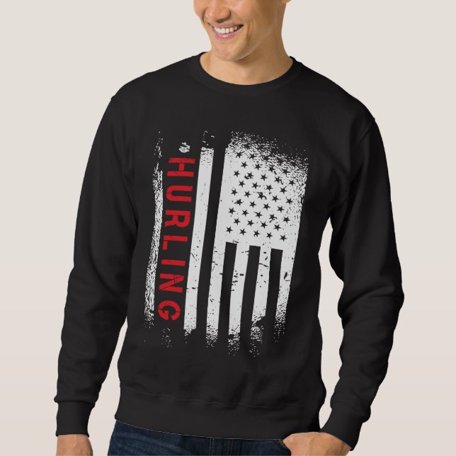 Moletom Hurling American Flag (Frente)