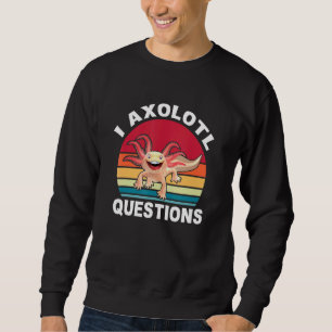 Moletom I Axolotl Pergunta Crianças Meninas Meninas Cute A