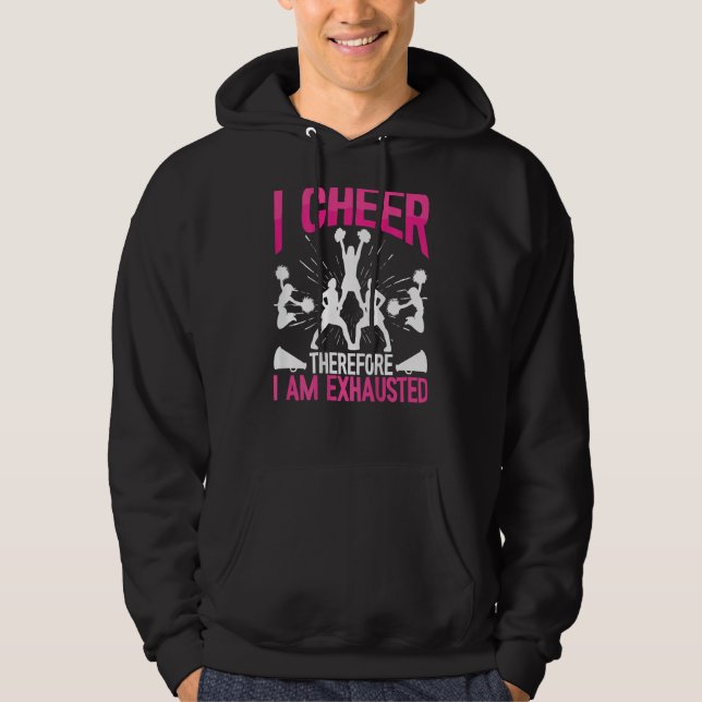 Moletom I Cheer Therefore I Am Exhausted Backprint Cheerle (Frente)