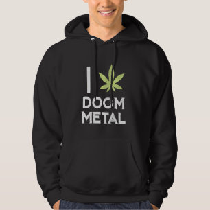 Moletom I Coração Doom Metal Stoner Pote Folha Metalhead W