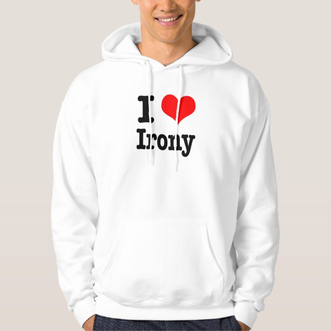 Moletom I HEART (AMOR) ironia (Frente)