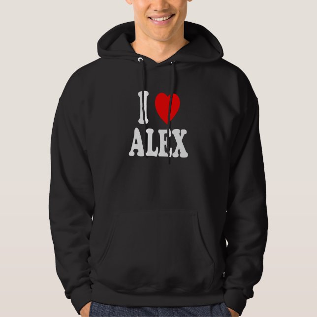Moletom I Heart Love Alex Cute Matching Couple Spouse (Frente)