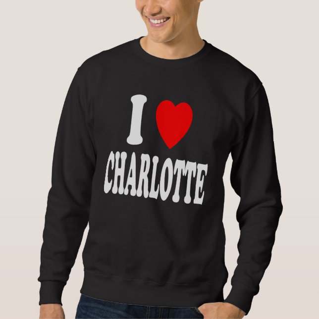 Moletom I Heart (Love) Charlotte Cute Matching Couple Spou (Frente)
