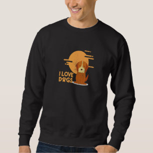 Moletom I Heart Love Dog Proud Pet Rescuer Amante de os an
