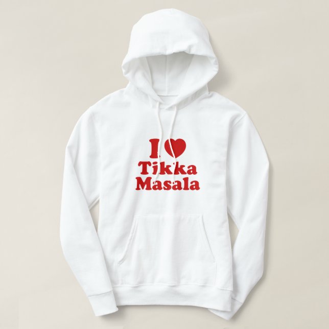 Moletom I Heart (Love) Tikka Masala (Frente do Design)