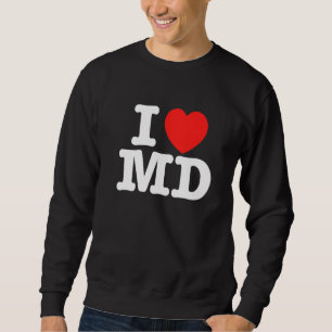 Moletom I Heart Maryland (MD) Love Premium