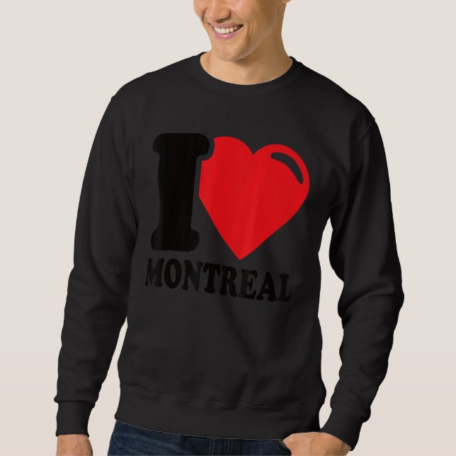 Moletom I Heart Montreal Beaulinda Cidade Canadense I Love (Frente)