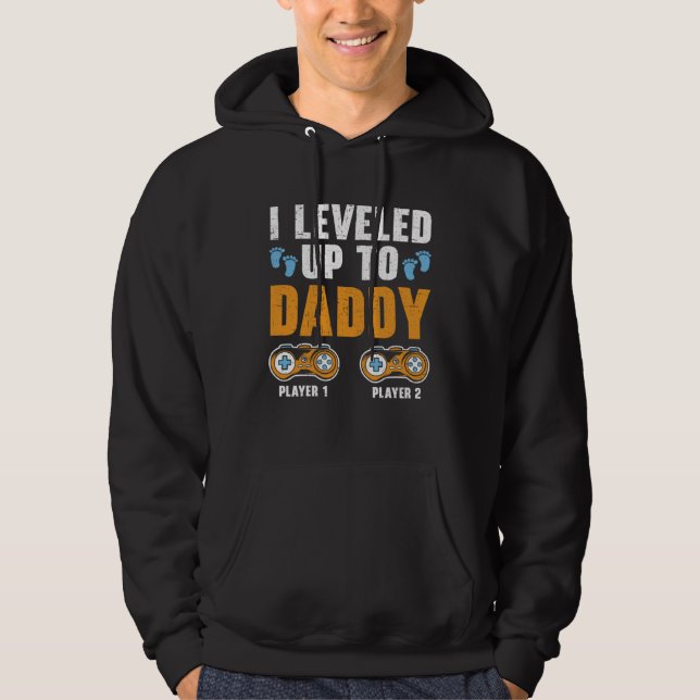 Moletom I Leveled Up To Daddy Best Dad Ever Gaming Fathers (Frente)